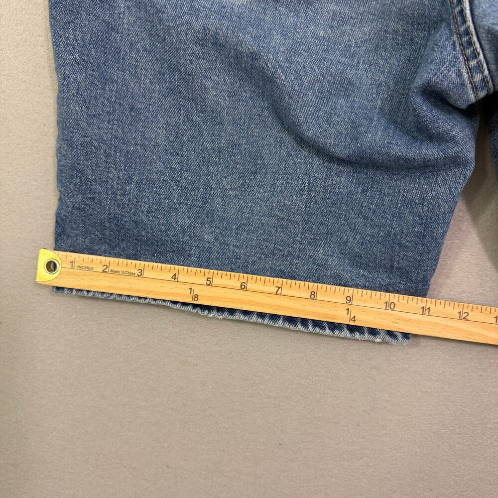 Vintage Mossimo Jean Shorts Men's 32 Blue 10" Inseam Denim Jorts 90s USA Made - Picture 9 of 10